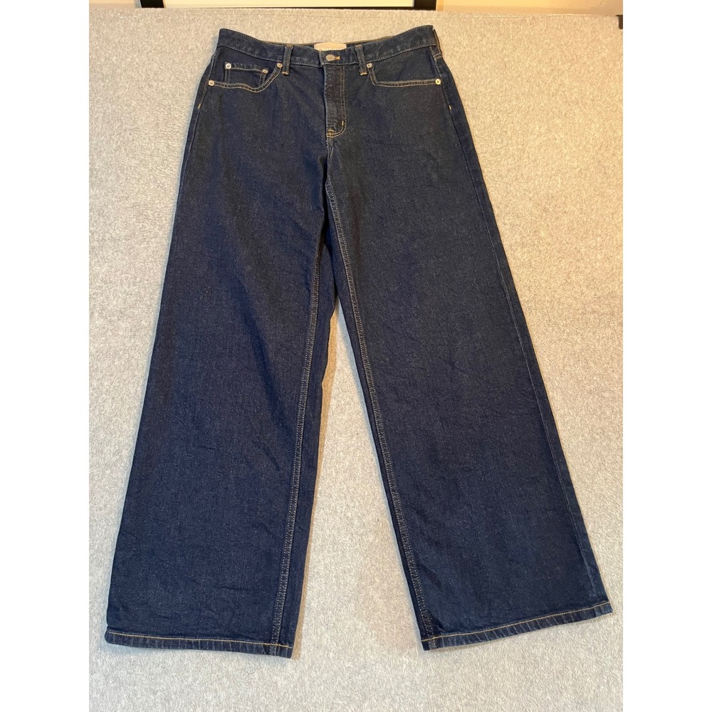 Everlane The Mid-Way Jean Wide Leg Indigo Organic Cotton Denim 29R